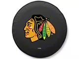 Chicago Blackhawks Spare Tire Cover; Black (66-18 Jeep CJ5, CJ7, Wrangler YJ, TJ & JK)