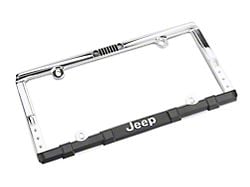 Jeep Wrangler Grille License Plate Frame with Keychain