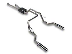 C&L Dual Exhaust System with Polished Tips; Side Exit (2009 4.7L Tundra)