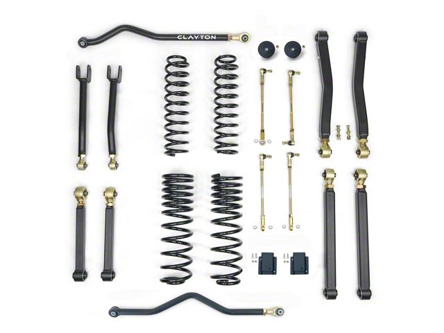 Clayton Off Road 1.50-Inch Premium Suspension Lift Kit (20-24 Jeep Gladiator JT, Excluding EcoDiesel)