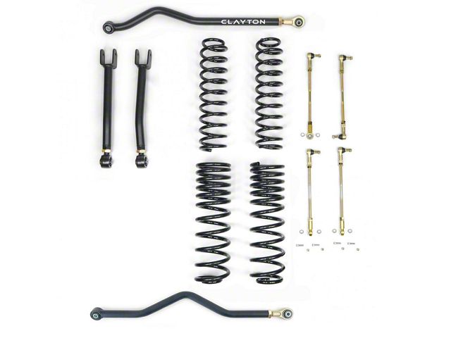 Clayton Off Road 1.50-Inch Ride Right+ Suspension Lift Kit (20-24 Jeep Gladiator JT, Excluding EcoDiesel)