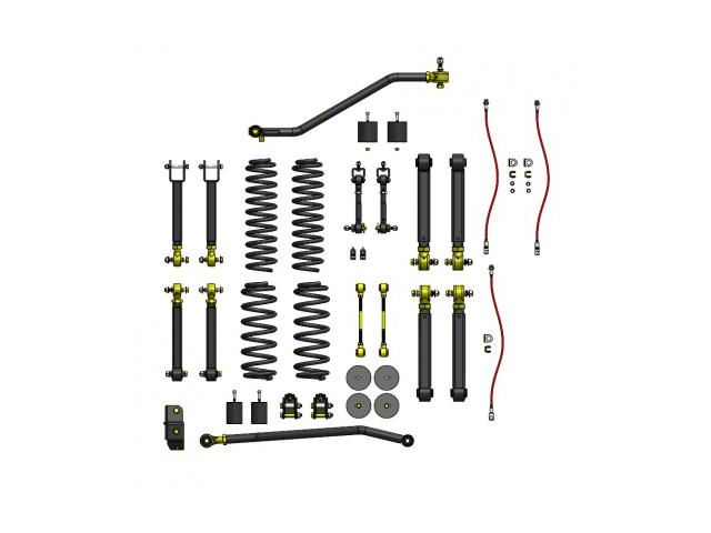 Clayton Off Road 4-Inch Premium Short Arm Suspension Lift Kit (97-06 Jeep Wrangler TJ)