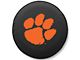 Clemson University Spare Tire Cover; Black (66-18 Jeep CJ5, CJ7, Wrangler YJ, TJ & JK)