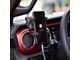 CMM Offroad Single A-Pillar Ball Mount Solution with 1-Inch Ball with Ram X-Grip XL; Red; Driver or Passenger Side (2024 Jeep Wrangler JL)