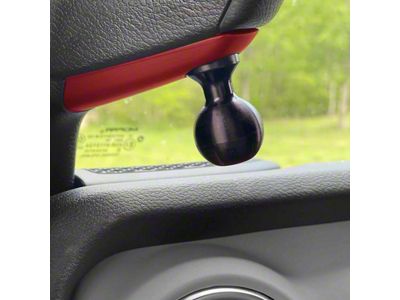 CMM Offroad Single A-Pillar Ball Mount Solution with 1-Inch Ball; Red; Driver or Passenger Side (24-25 Jeep Gladiator JT)