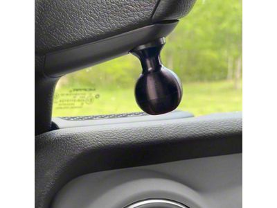 CMM Offroad Single A-Pillar Ball Mount Solution with 20mm Ball; Black; Driver or Passenger Side (2024 Jeep Gladiator JT)