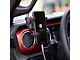 CMM Offroad A-Pillar Ball Mount Solution with 1-Inch Ball and RAM X-Grip XL Phone Mount; Red (18-23 Jeep Wrangler JL)