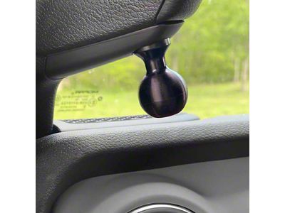 CMM Offroad Single A-Pillar Ball Mount Solution with 1-Inch Ball; Black; Driver or Passenger Side (2024 Jeep Wrangler JL)