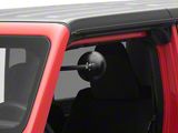 CMM Offroad A-Pillar Side Mirror with Base Mount and 6-Inch Arm; Black; Driver Side (18-23 Jeep Wrangler JL)