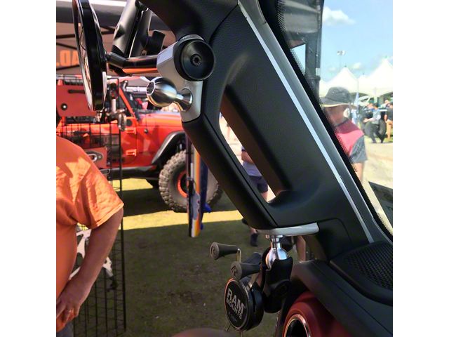 CMM Offroad Front Loop Grab Handles; Orange (87-06 Jeep Wrangler YJ & TJ)