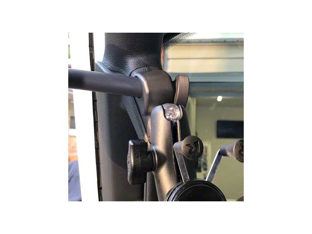 CMM Offroad Rear Loop Grab Handles; Blue (07-18 Jeep Wrangler JK)