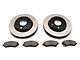 C&L OE Replacement Black Coated Brake Rotor and Pad Kit; Front (07-18 Jeep Wrangler JK)