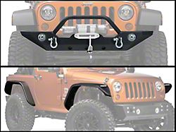 Barricade Trail Force HD Front Bumper with Tubular Fender Flares (07-18 Jeep Wrangler JK)