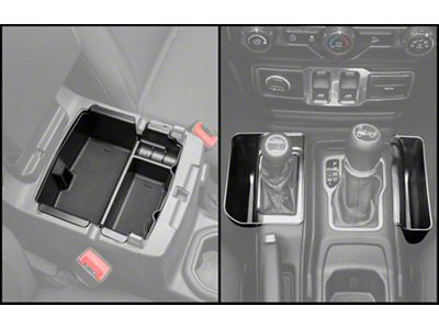 RedRock Alterum Series Center Console Storage Organizer and Tray (18-24 Jeep Wrangler JL)