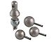 Interchangeable Hitch Ball Set; 1-7/8 to 2-5/16-Inch; Nickel-Plated Steel