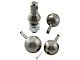 1-Inch Shank Interchangeable Hitch Ball Set; 1-7/8 to 2-5/16-Inch; Nickel-Plated Steel