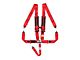 Corbeau 3-Inch 5-Point Latch and Link Harness Belt; Red (Universal; Some Adaptation May Be Required)