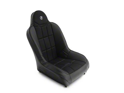 Corbeau Baja SS Suspension Seat; Black Vinyl/Cloth (Universal; Some Adaptation May Be Required)