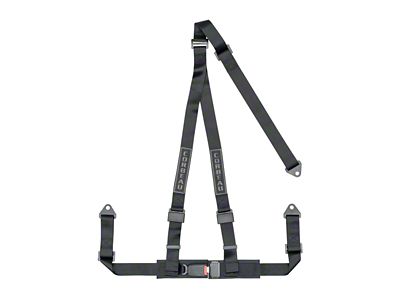 Corbeau 2-Inch 3-Point Bolt-In Harness Belt; Black (Universal; Some Adaptation May Be Required)