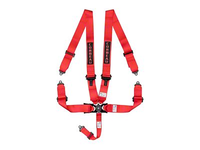 Corbeau 3-Inch 5-Point Camlock Harness Belt; Red (Universal; Some Adaptation May Be Required)