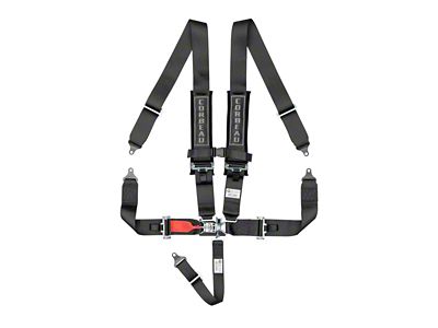 Corbeau 3-Inch 5-Point Latch and Link Harness Belt; Black (Universal; Some Adaptation May Be Required)