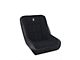 Corbeau Baja Low Back Suspension Seat; Black Vinyl/Cloth (Universal; Some Adaptation May Be Required)