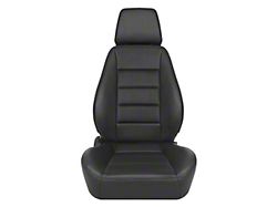 Corbeau Sport Reclining Seats; Black Vinyl; Pair (Universal; Some Adaptation May Be Required)