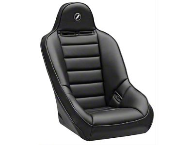 Corbeau Baja Ultra Suspension Seats with Double Locking Seat Brackets; Black Vinyl (78-86 Jeep CJ7)