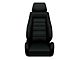 Corbeau GTS II Reclining Seats with Double Locking Seat Brackets; Black Leather (78-86 Jeep CJ7)