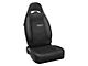 Corbeau Moab Reclining Seats with Double Locking Seat Brackets; Black Vinyl/Cloth (78-86 Jeep CJ7)