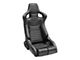 Corbeau Sportline RRB Reclining Seats with Double Locking Seat Brackets; Black Vinyl/Carbon Vinyl/Black Diamond Stitch (78-86 Jeep CJ7)