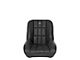 Corbeau Baja Low Back Suspension Seat; Black Vinyl (Universal; Some Adaptation May Be Required)