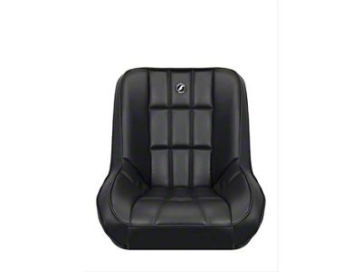 Corbeau Baja Low Back Suspension Seats with Double Locking Seat Brackets; Black Vinyl (20-24 Jeep Gladiator JT)