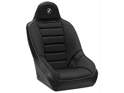Corbeau Baja Ultra Suspension Seats with Double Locking Seat Brackets; Black Vinyl/Cloth (20-24 Jeep Gladiator JT)