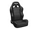 Corbeau Baja XRS Suspension Seats with Double Locking Seat Brackets; Black Vinyl (20-24 Jeep Gladiator JT)