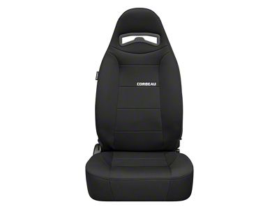 Corbeau Moab Reclining Seats with Seat Heater; Black Neoprene; Pair (Universal; Some Adaptation May Be Required)