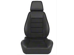 Corbeau Sport Reclining Seats with Double Locking Seat Brackets; Black Vinyl/Cloth (20-24 Jeep Gladiator JT)