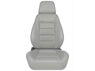 Corbeau Sport Reclining Seats with Double Locking Seat Brackets; Gray Vinyl (20-24 Jeep Gladiator JT)