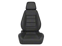 Corbeau Sport Reclining Seats with Seat Heater; Black Leather; Pair (Universal; Some Adaptation May Be Required)