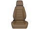 Corbeau Sport Reclining Seats with Double Locking Seat Brackets; Tan Vinyl (20-24 Jeep Gladiator JT)