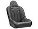 Corbeau Baja JP Suspension Seats with Double Locking Seat Brackets; Black Vinyl (87-90 Jeep Wrangler YJ)