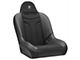 Corbeau Baja JP Suspension Seats with Double Locking Seat Brackets; Black Vinyl/Cloth (91-95 Jeep Wrangler YJ)