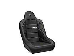 Corbeau Baja JP Wide Suspension Seats with Double Locking Seat Brackets; Black Vinyl (03-06 Jeep Wrangler TJ)