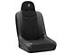 Corbeau Baja JP Wide Suspension Seats with Double Locking Seat Brackets; Black Vinyl/Cloth (91-95 Jeep Wrangler YJ)