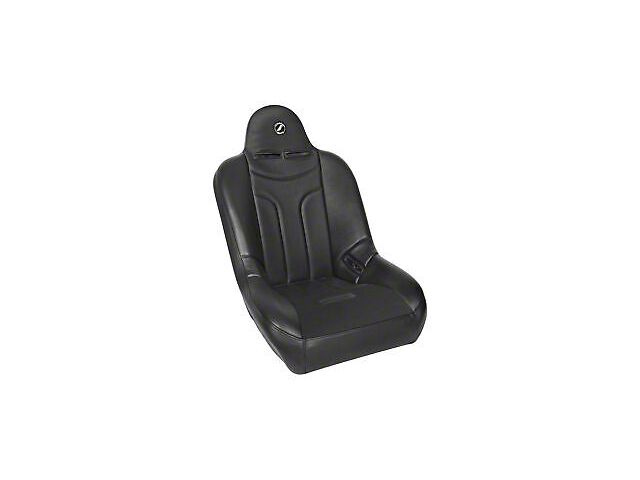 Corbeau Baja JP Wide Suspension Seats with Double Locking Seat Brackets; Black Vinyl/Cloth (97-02 Jeep Wrangler TJ)