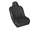 Corbeau Baja JP Wide Suspension Seats with Double Locking Seat Brackets; Black Vinyl/Cloth (97-02 Jeep Wrangler TJ)