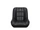 Corbeau Baja Low Back Suspension Seats with Double Locking Seat Brackets; Black Vinyl (91-95 Jeep Wrangler YJ)