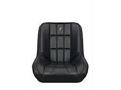 Corbeau Baja Low Back Suspension Seats with Double Locking Seat Brackets; Black Vinyl (97-02 Jeep Wrangler TJ)