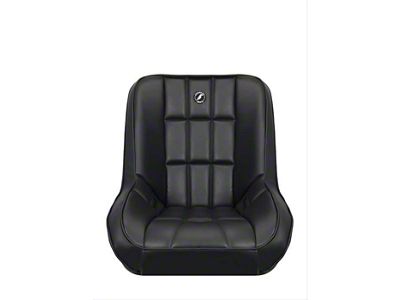 Corbeau Baja Low Back Suspension Seats with Double Locking Seat Brackets; Black Vinyl (15-18 Jeep Wrangler JK 4-Door)