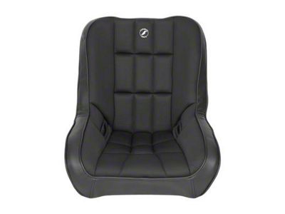 Corbeau Baja Low Back Suspension Seats with Double Locking Seat Brackets; Black Vinyl/Cloth (03-06 Jeep Wrangler TJ)